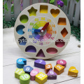 Educational Shape Sorter Wooden Clock Toy                        
                                                Quality Choice